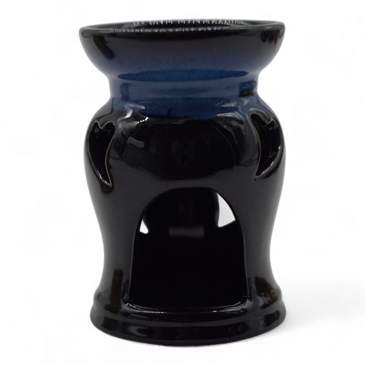 Duftlampe Keramik mit Herz-Ausschnitt - Rustikales Design in Terrakotta