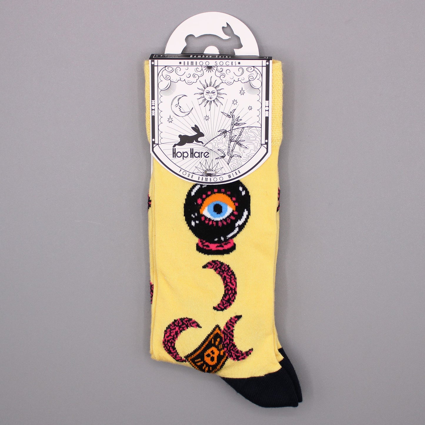 Bambus Socken mit Tarot-Karten Design – Mystischer Komfort