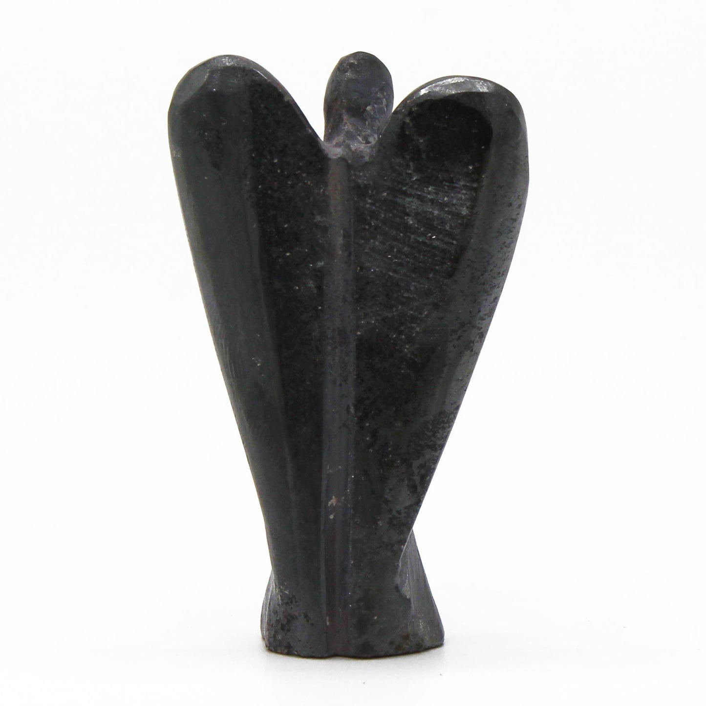 Hämatit Schutzengel Figur 6 cm – Handgeschnitzt aus Edelstein