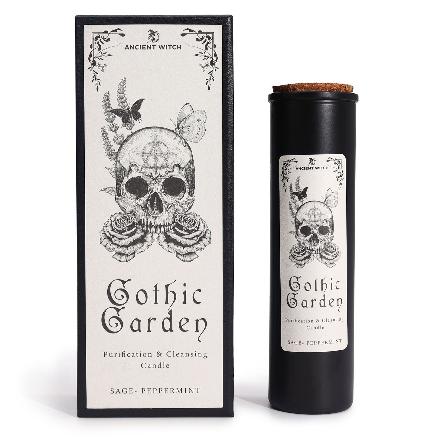 Ritualkerze Gothic Garden – Reinigender Duft aus Salbei & Pfefferminz