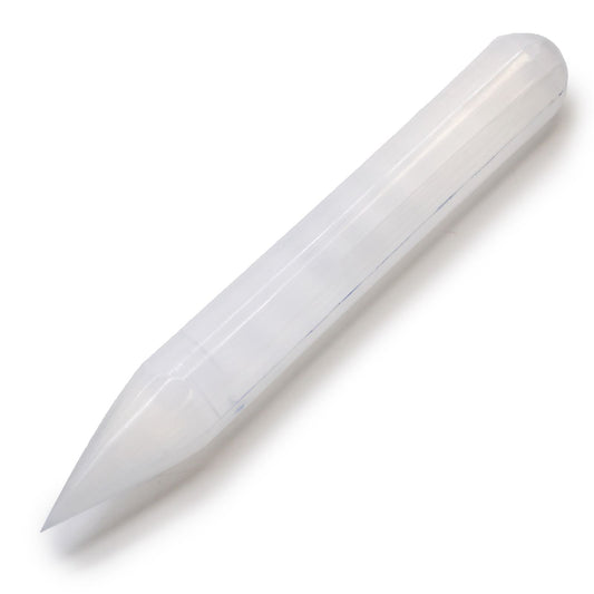Selenit Heilungsstab 16 cm – Natürliches Unikat mit spitzer Form
