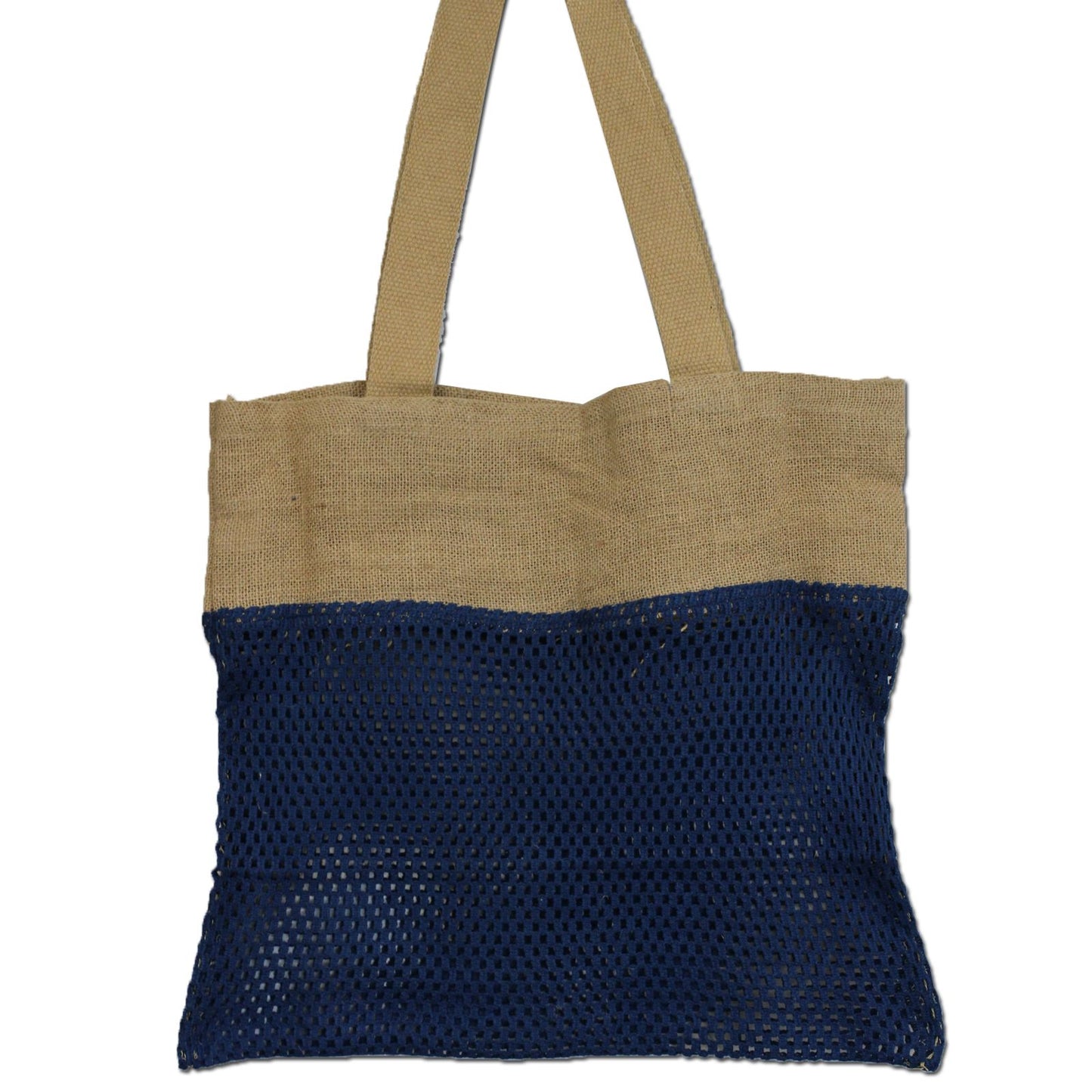 Mesh-Tasche Denim – Leichte Jute- und Baumwolltasche für den Alltag