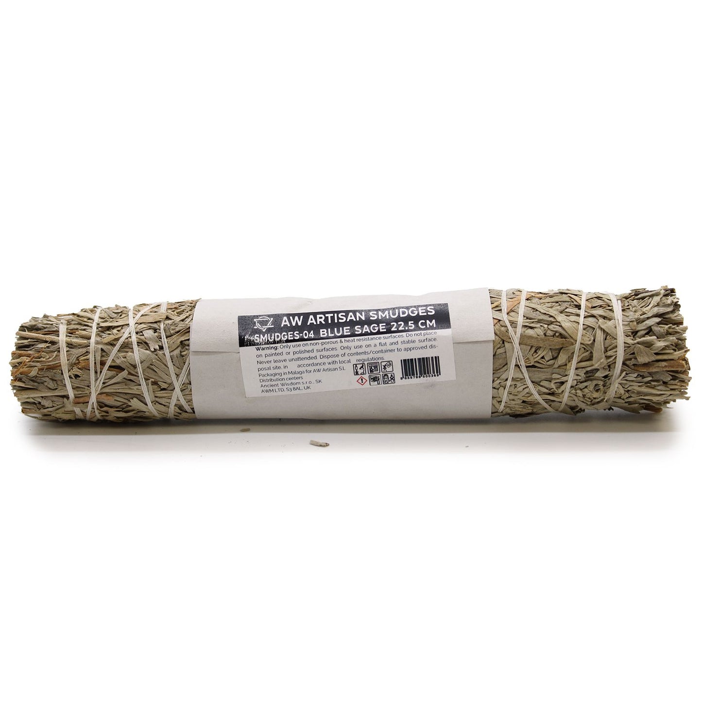 Handgerolltes Räucherbündel aus Blauem Salbei – 22,5 cm für Rituale & Raumharmonie