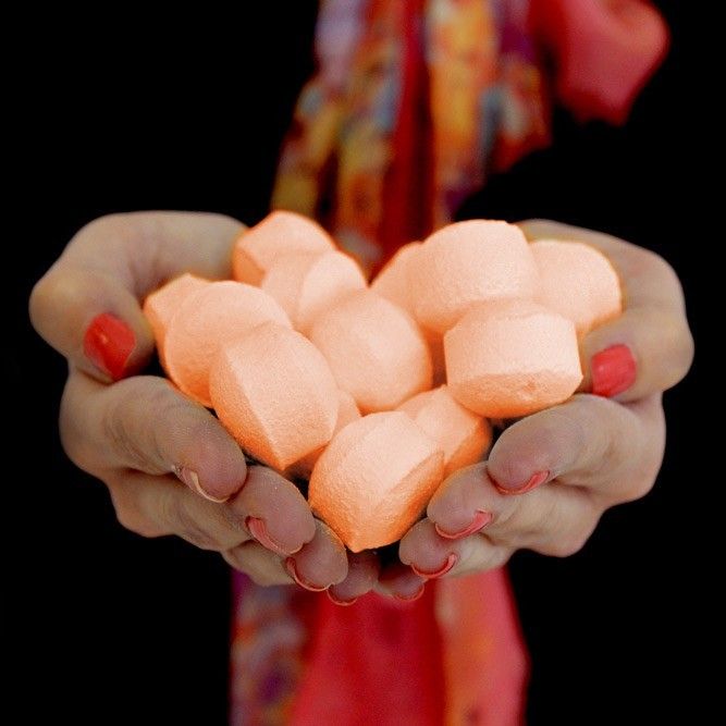 Mini Badebomben-Box 'Frische Orangen' – Ca. 90 Stück für sprudelnde Wellness