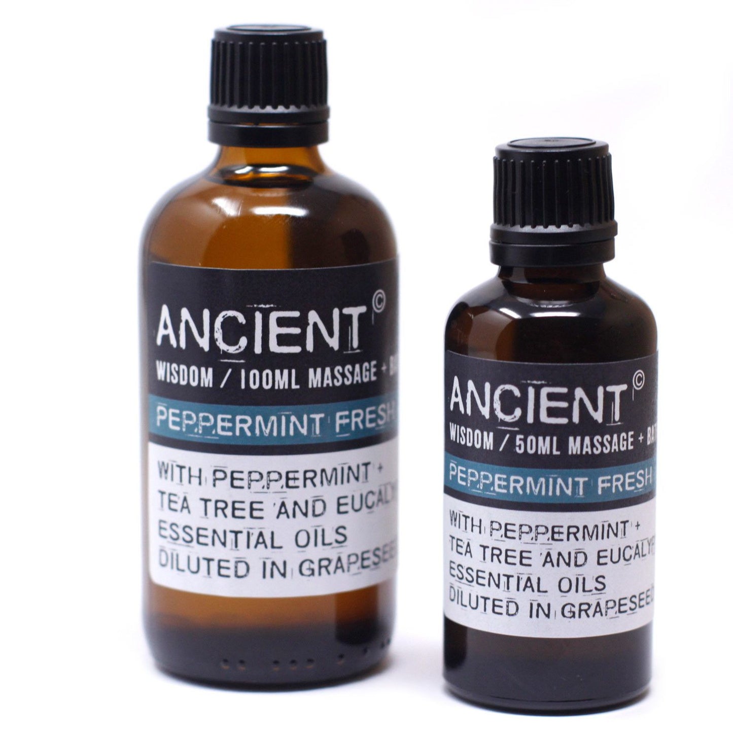 Belebendes Massageöl mit Pfefferminz, Teebaum & Eukalyptus – 50 ml