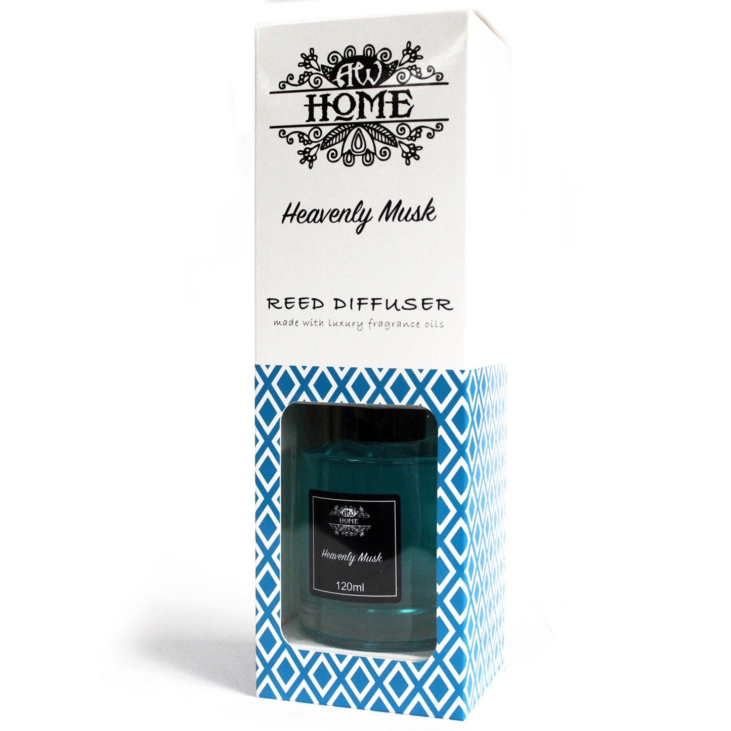 Duftstäbchen Diffusor 'Heavenly Musk' – 120ml mit natürlichen Rattanstäbchen