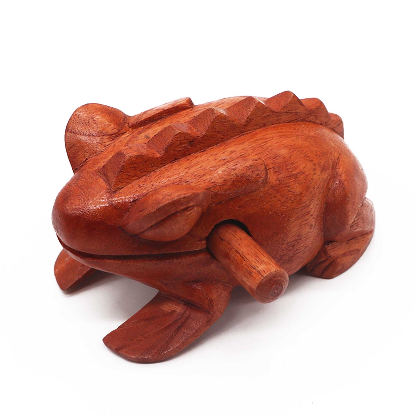 Klangfrosch aus Jempinis-Holz – Handgefertigtes Klangobjekt aus Bali