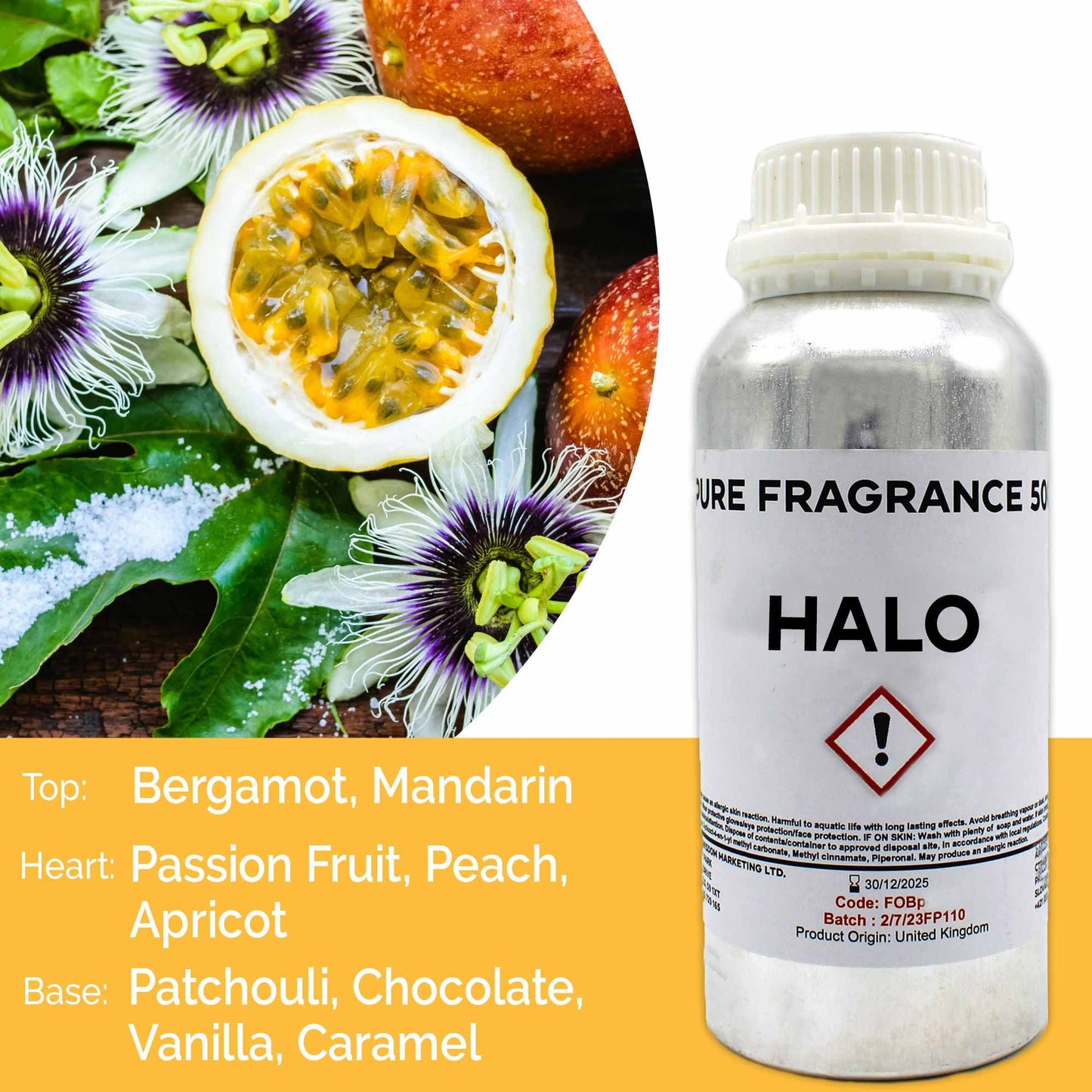 Halo Reines Duftkonzentrat – 500ml Flakon für intensive Aromen