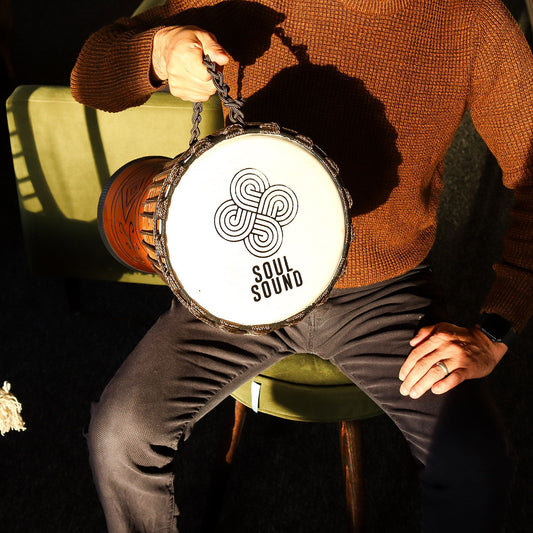 Pro Djembe Trommel 'Soul Sound' – Tiefe Klangdimension aus Jackfruit-Holz