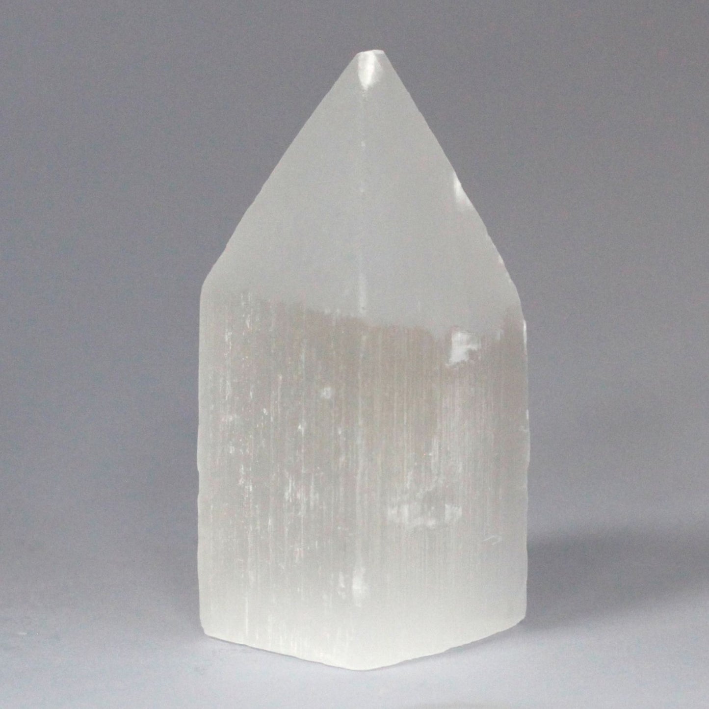 Selenit-Turm in Bleistiftspitzenform – 10 cm Naturkristall aus Marokko