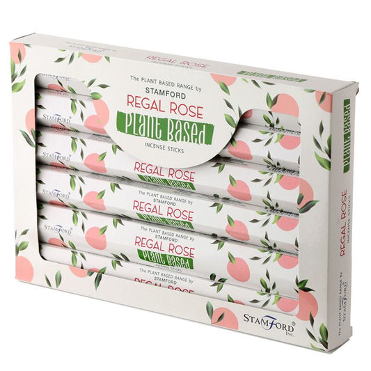 Premium Räucherstäbchen 'Regal Rose' – Pflanzenbasis & Natürliche Harze