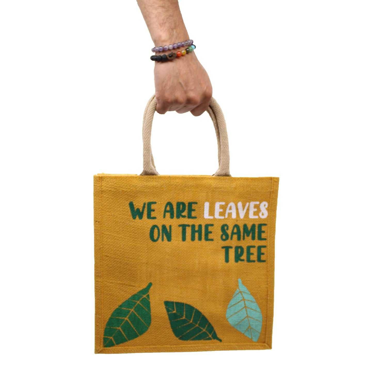 Jute-Tasche 'We are Waves' – Nachhaltiger Alltagsbegleiter mit Statement