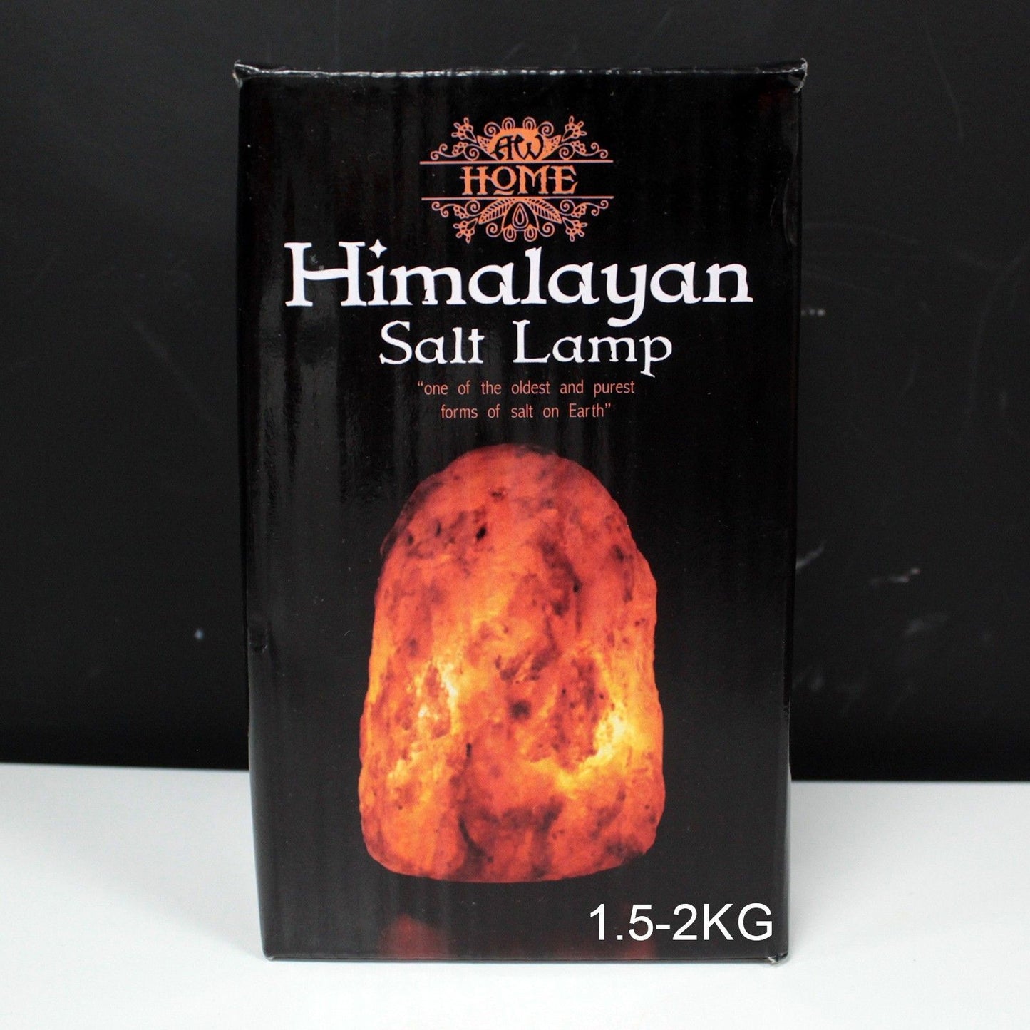 Himalaya-Salzlampe aus Naturkristall – Handgefertigtes Unikat (ca. 1,5–2 kg)