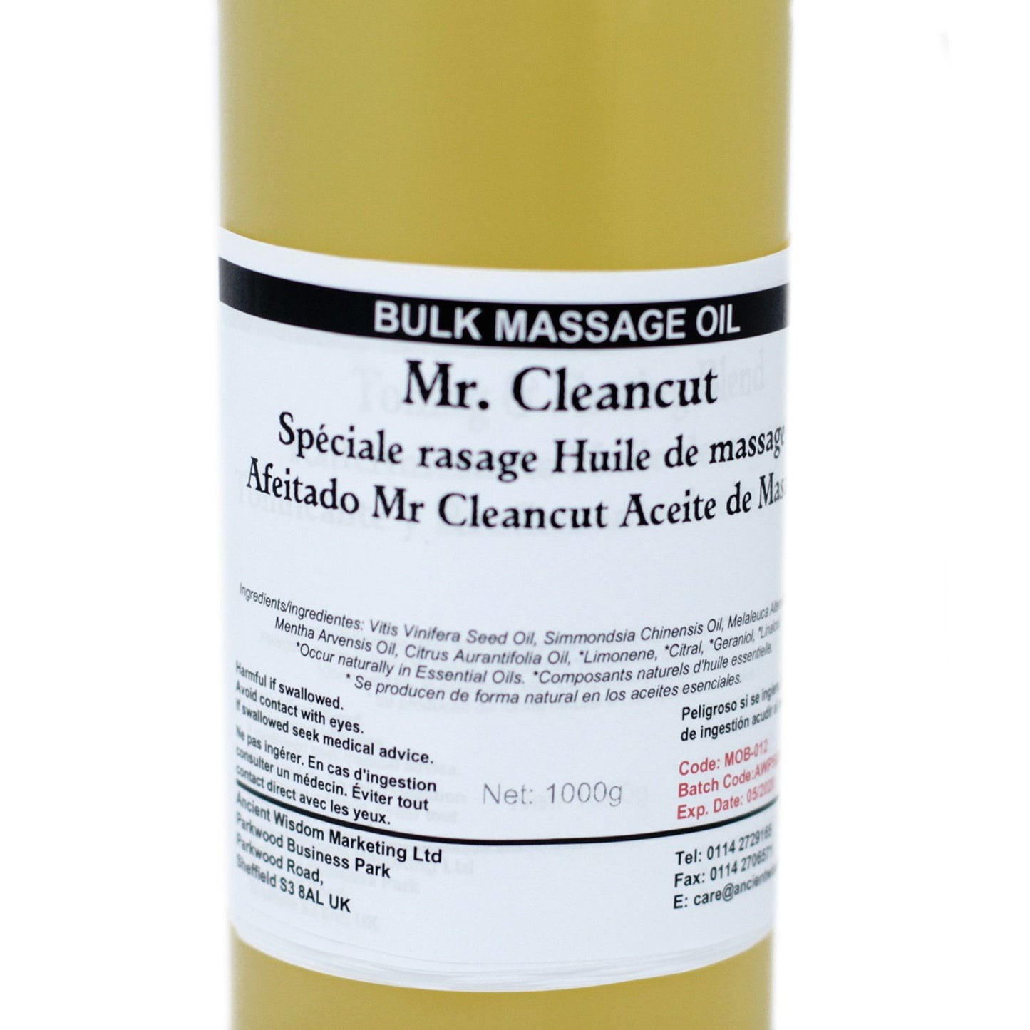 Cleancut Multifunktionsöl 1kg – Für sanfte Rasur, entspannende Massage & intensive Hautpflege