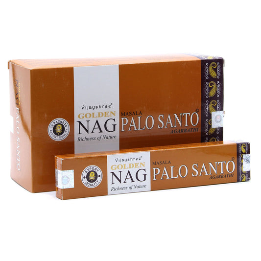 Golden Nag Palo Santo Räucherstäbchen – 15g Premium Packung