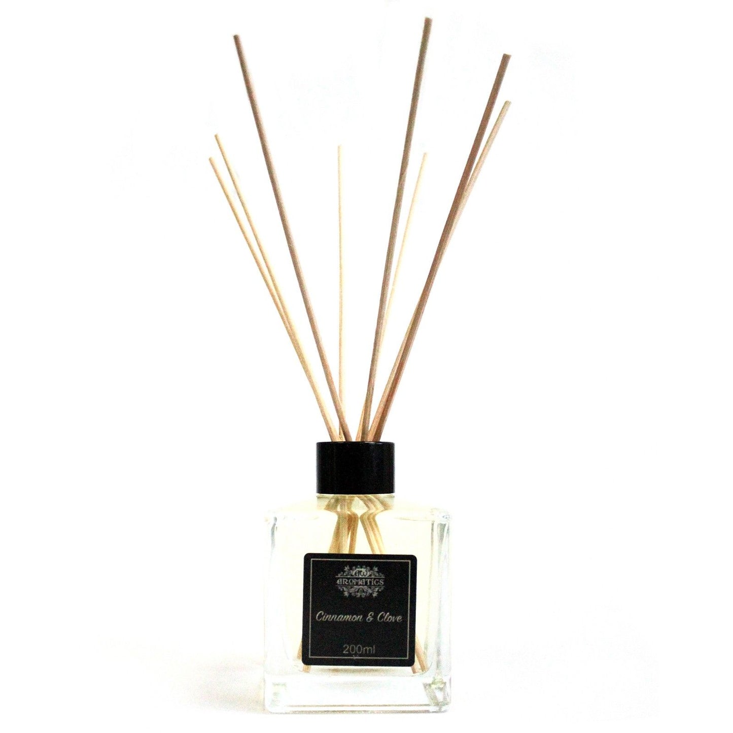 Duftdiffusor mit Zimt & Gewürznelke – 200ml Flakon mit Rattanstäben