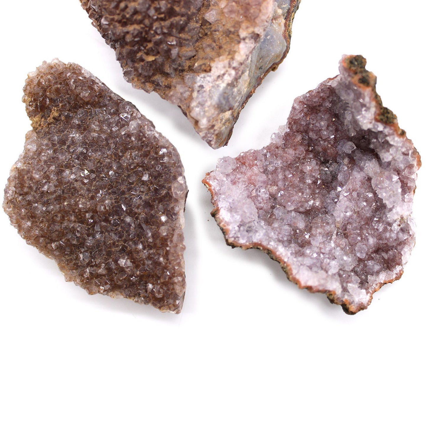 Natürliche Amethyst-Drusen Kollektion - Premium-Sammlersteine (ca. 20 Stück)