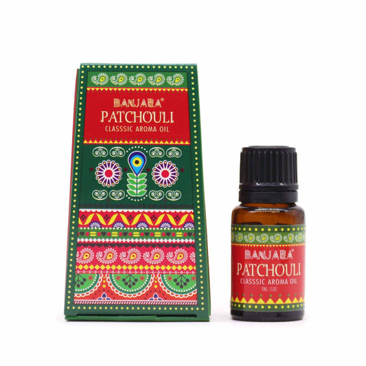 Banjara Patchouli Duftöl - 10 ml reines Räucherharz-Konzentrat aus Indien