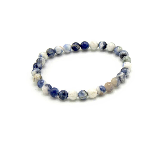 Manifestations-Armband aus echtem Sodalit - Für Klarheit & Wahrhaftigkeit