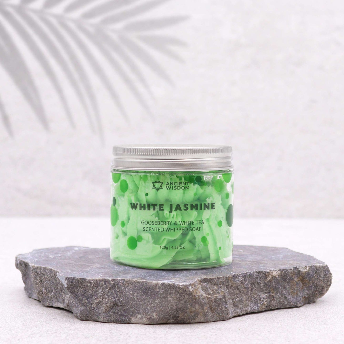 Cremige Schlagseife mit Stachelbeere & Weißtee – Luxus-Pflege für den Körper (120g)