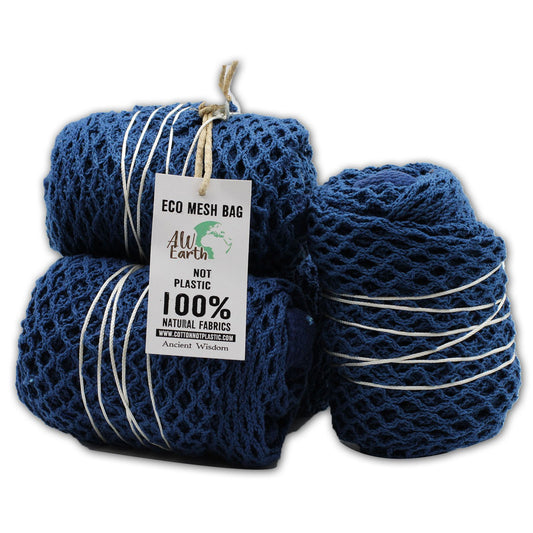 Baumwoll-Netztasche Denim – Leicht, platzsparend & nachhaltig