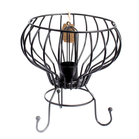 Salzkristall-Lampe im Vintage-Industriedesign – Komplettset mit Birne