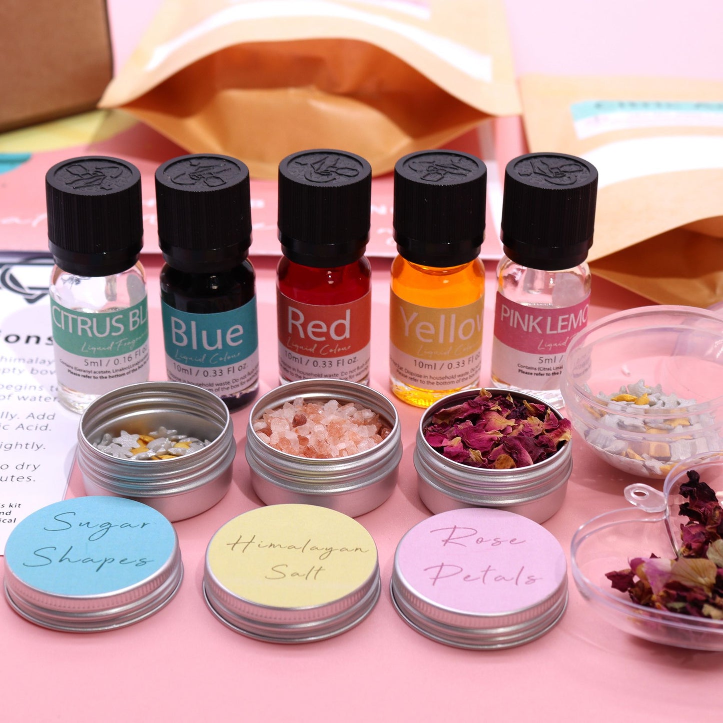 DIY Badebomben-Set Tuberose & Bubblegum – 10 Stück zum Selbermachen
