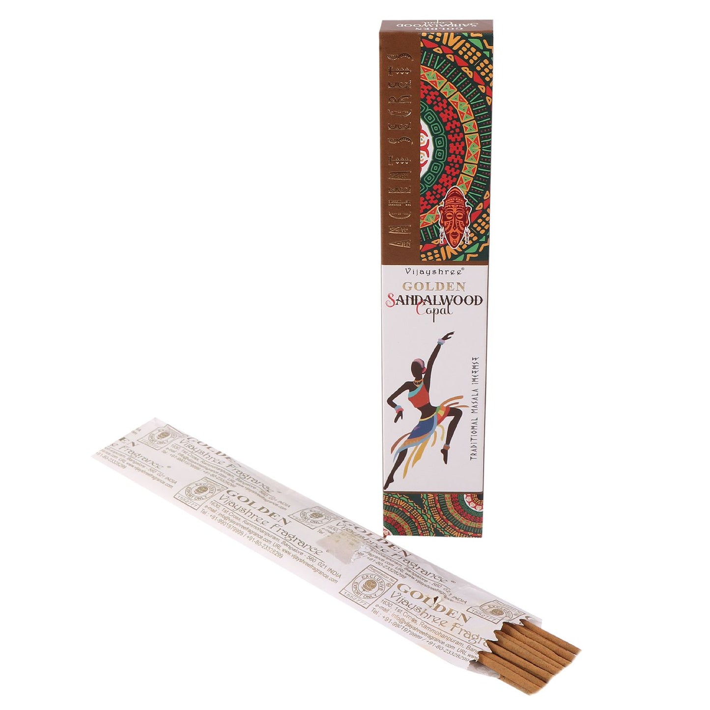 Räuchermischung Goldener Copal & Sandelholz – 15g Premium-Box