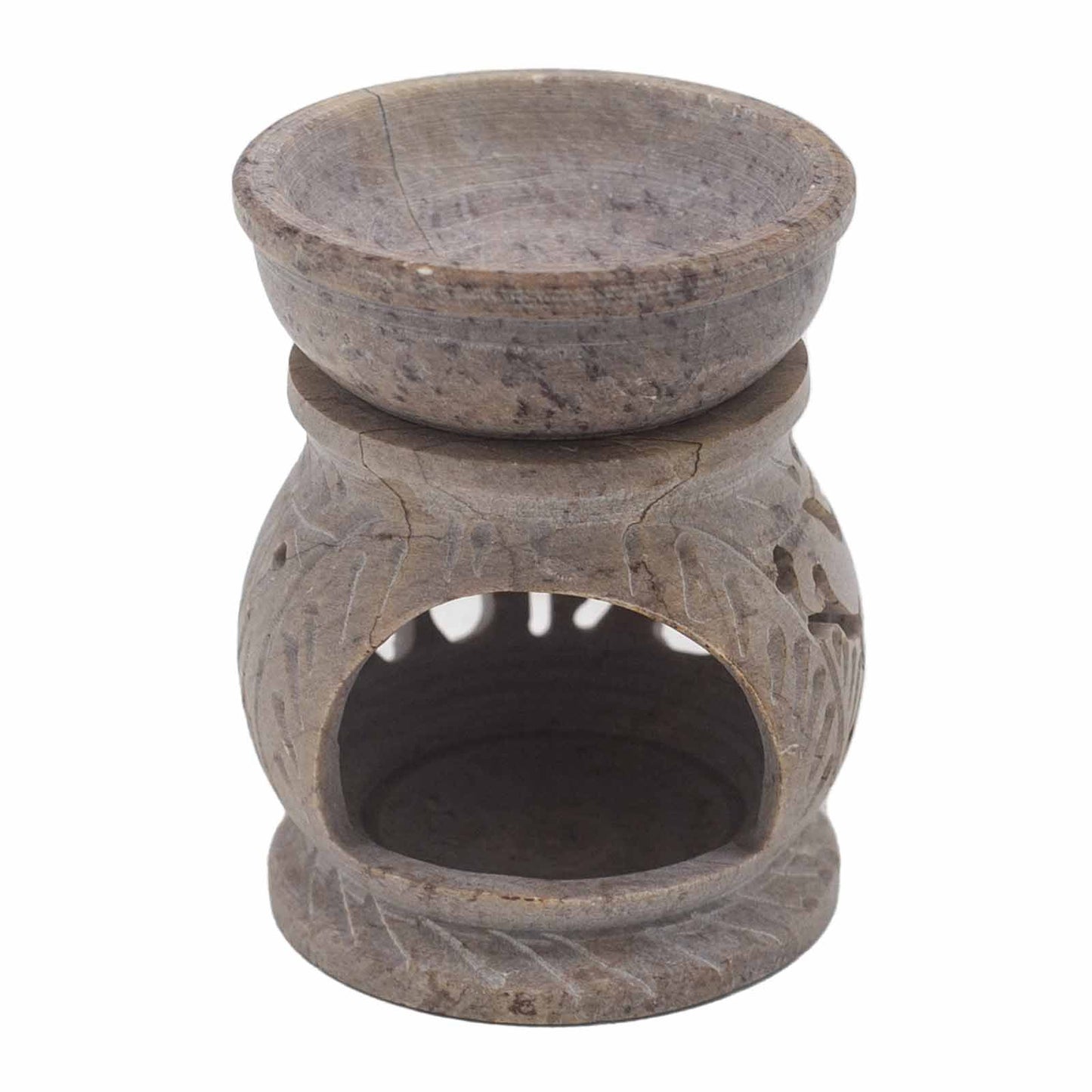 Duftbrenner aus Speckstein 'Elefanten-Wächter' – 8 cm