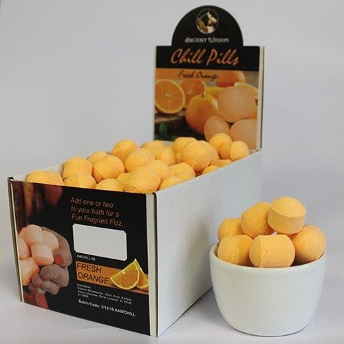 Mini Badebomben-Box 'Frische Orangen' – Ca. 90 Stück für sprudelnde Wellness
