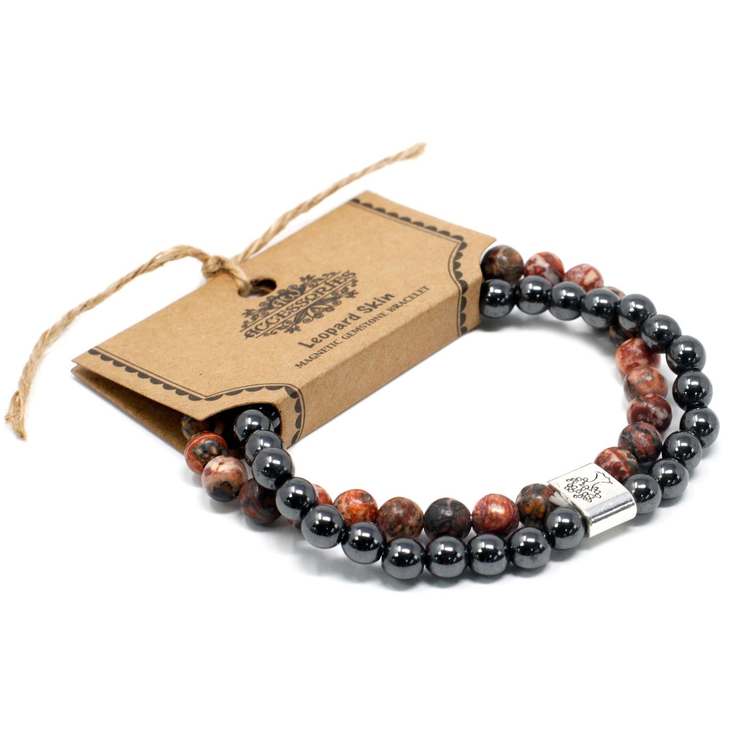 Magnetarmband aus Leopardenfell-Jaspis – Einzigartiger Edelsteinschmuck