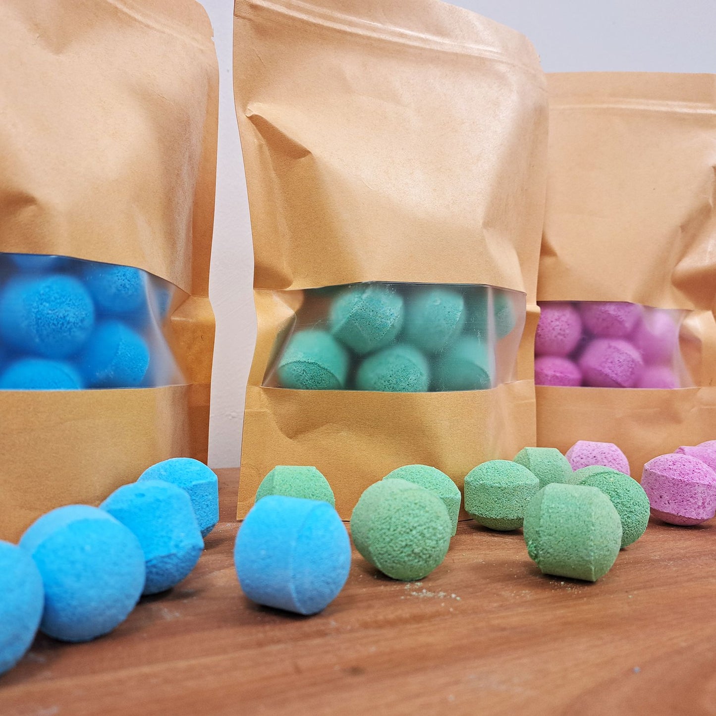 Badebomben 'Sommer-Erdbeere' im Vorratspack – 20 Stück im Beutel