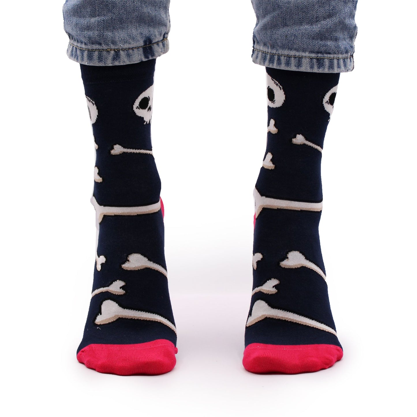 Hop Hare Socken Skulls & Bones - Charakterstarke Bambus-Socken für Damen (Gr. 36-40)