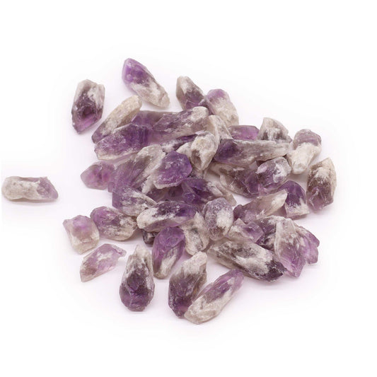 Roh-Amethyst-Punkte Set (500g) | 35-70 Stück | Natürliche Kristalle 20-45mm