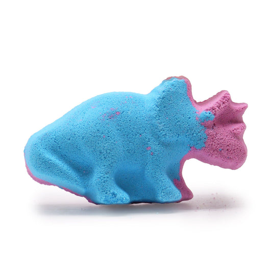 Badebombe Dinosaurier Blaubeere (80g) - Magisches Farbspiel für Kinder