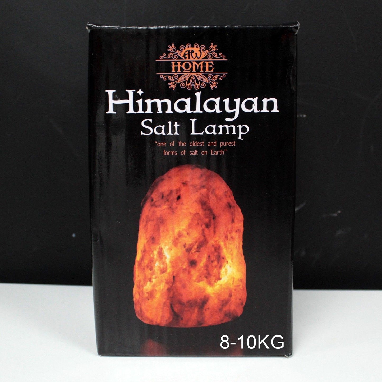 Natursalz-Lampe aus dem Himalaya mit Holzsockel – 8-10 kg, inkl. LED
