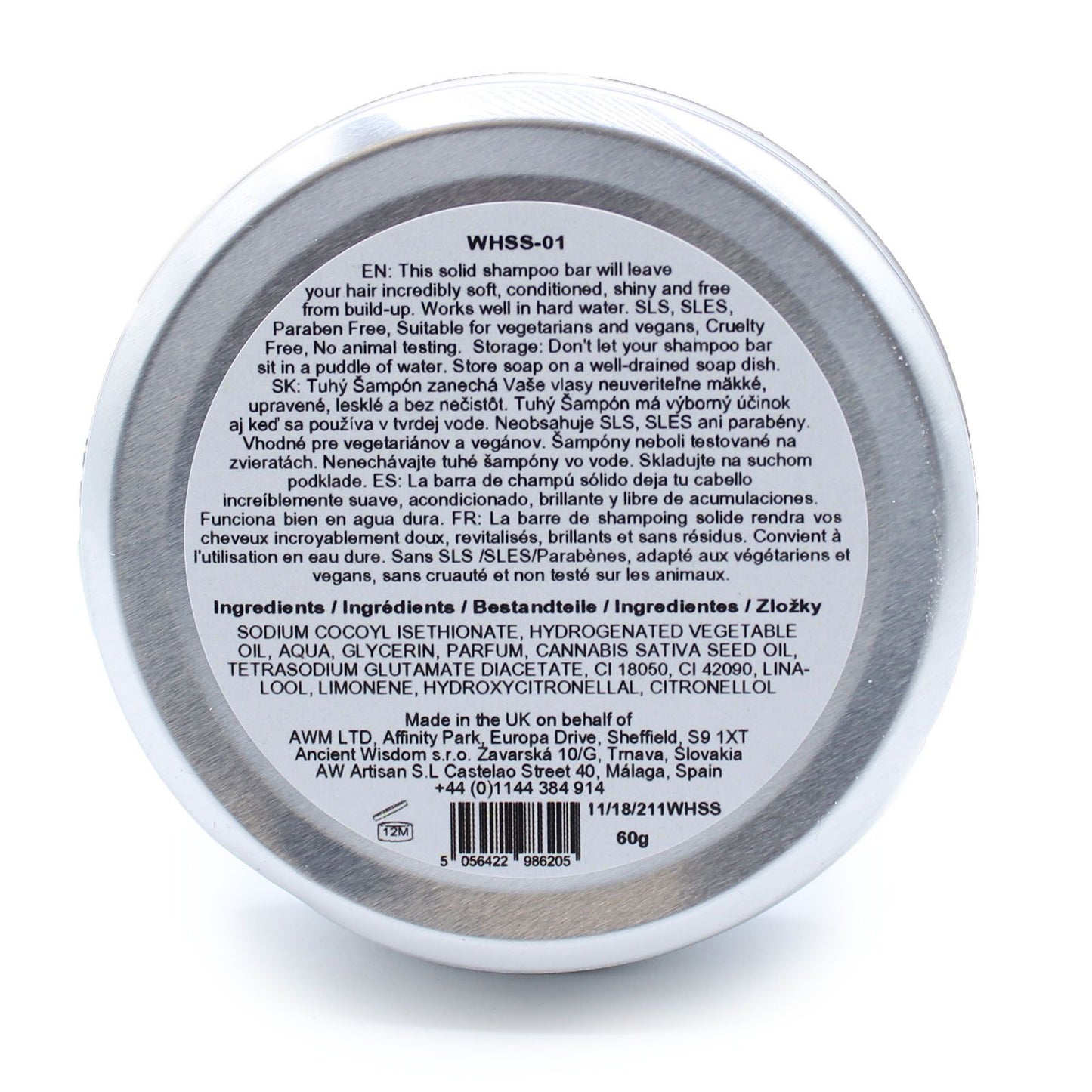 Wild Hare Festes Shampoo Bar Orchidee – 60g für weiches, glänzendes Haar