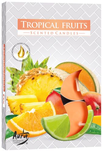 Duft-Teelichter Set Tropical Fruit – 6 exotische Wohlfühlkerzen