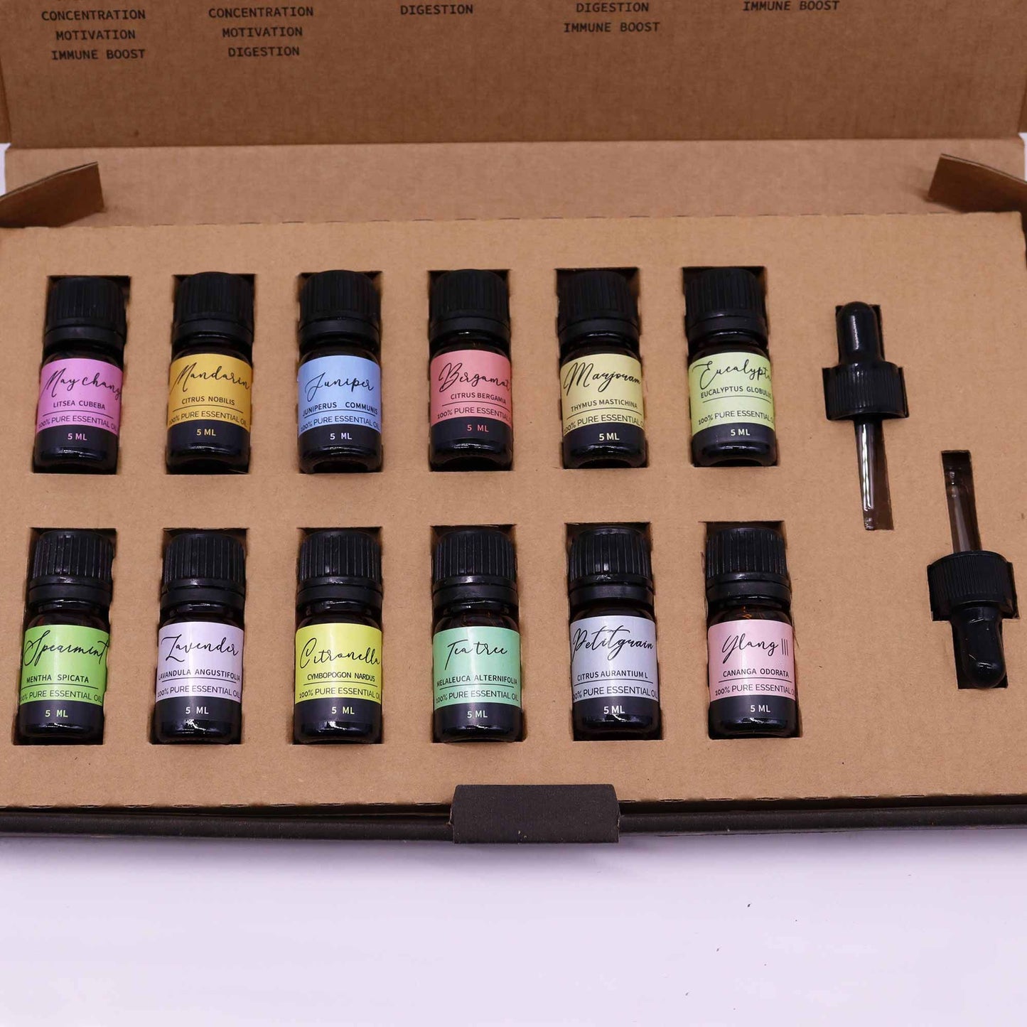 Frühlingsduft-Set: 12 reine ätherische Öle für Aromatherapie & Wellness