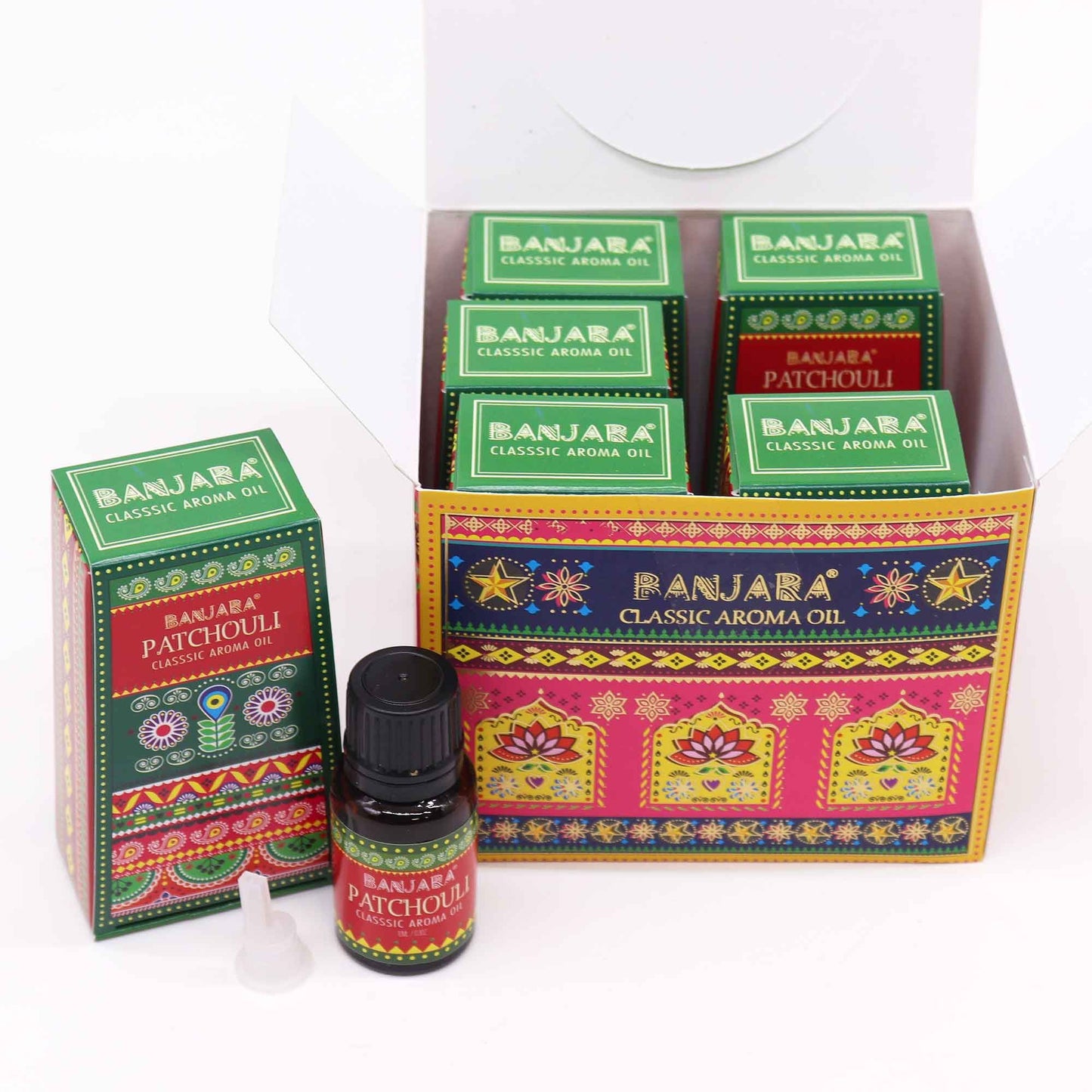 Banjara Patchouli Duftöl - 10 ml reines Räucherharz-Konzentrat aus Indien