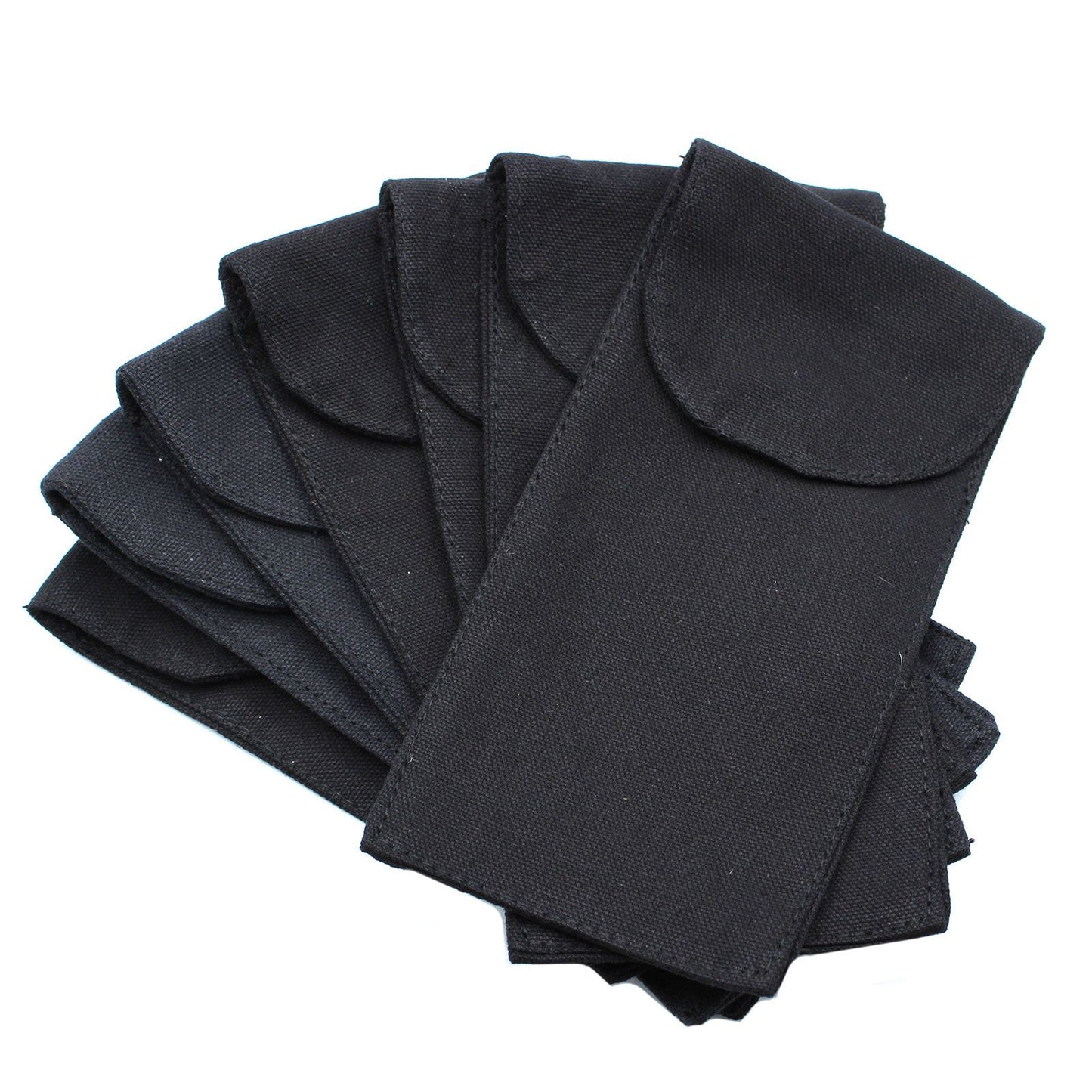 Schwarze Baumwolltasche für Edelstein-Gesichtsroller – 9x19 cm