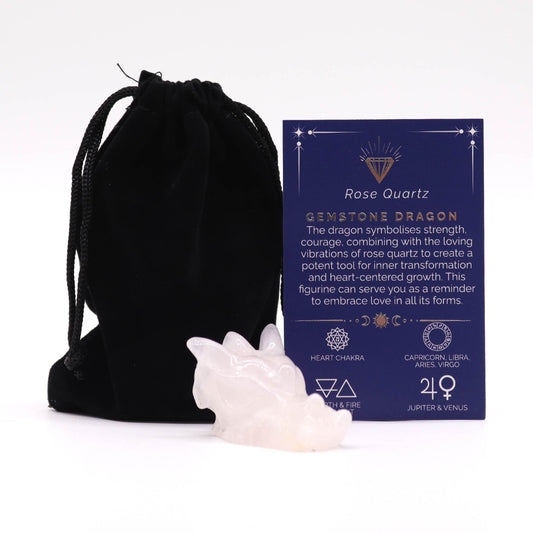 Handgeschnitzter Drachenkopf aus Rosenquarz – Einzigartige Edelsteinfigur 45x30x28 mm
