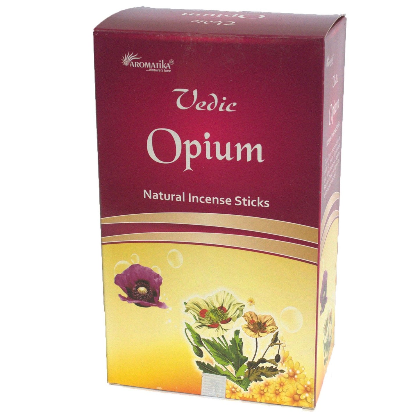 Masala-Räucherstäbchen 'Opium' - 12 Stück - Handgerollte Duftkomposition