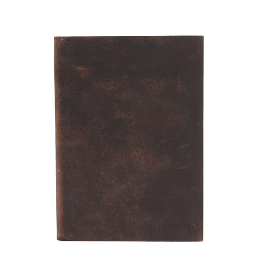 Liniiertes Ledernotizbuch Black Tan | 18 x 13 cm | 100 Seiten