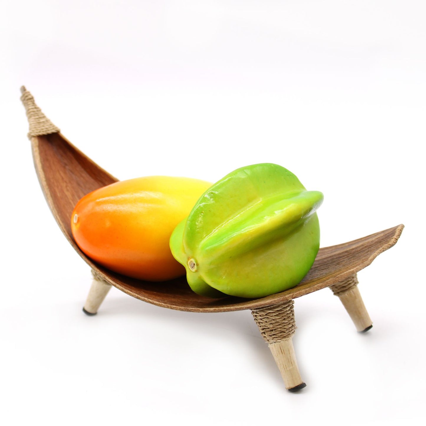 Set aus 3 Schalen aus Kokosblatt – Natürliche Deko- und Obstschalen