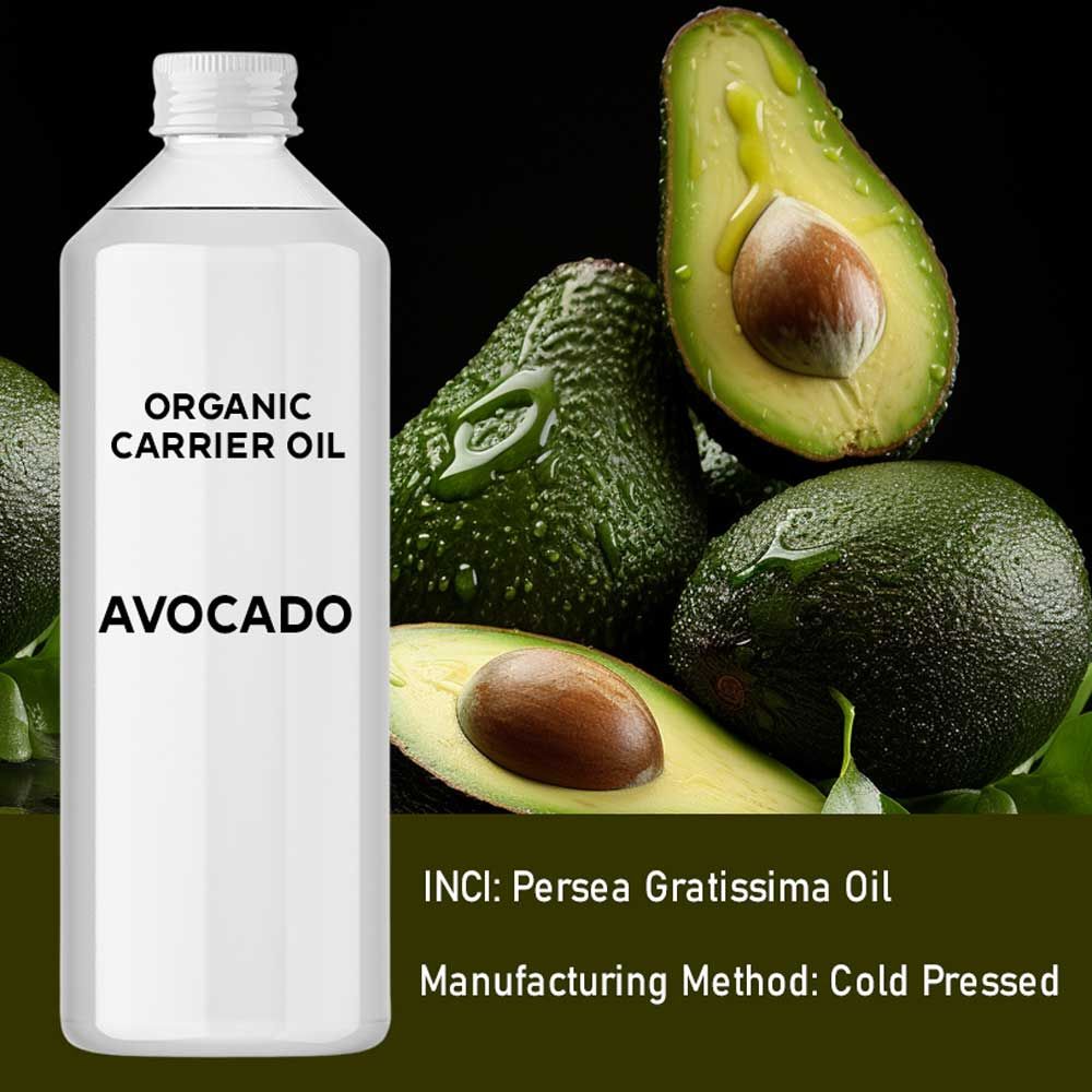 Bio Avocadoöl kaltgepresst – 1 Liter Premium-Trägeröl für Haut & Haare