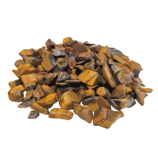 Natürliche Tigerauge-Steinchen 1kg - Dekorative Edelsteinchips in Gold & Braun