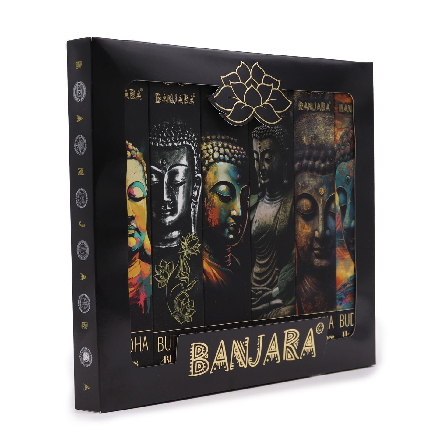 Buddha Banjara Räucherstäbchen Kollektion - 6 Düfte in Geschenkbox