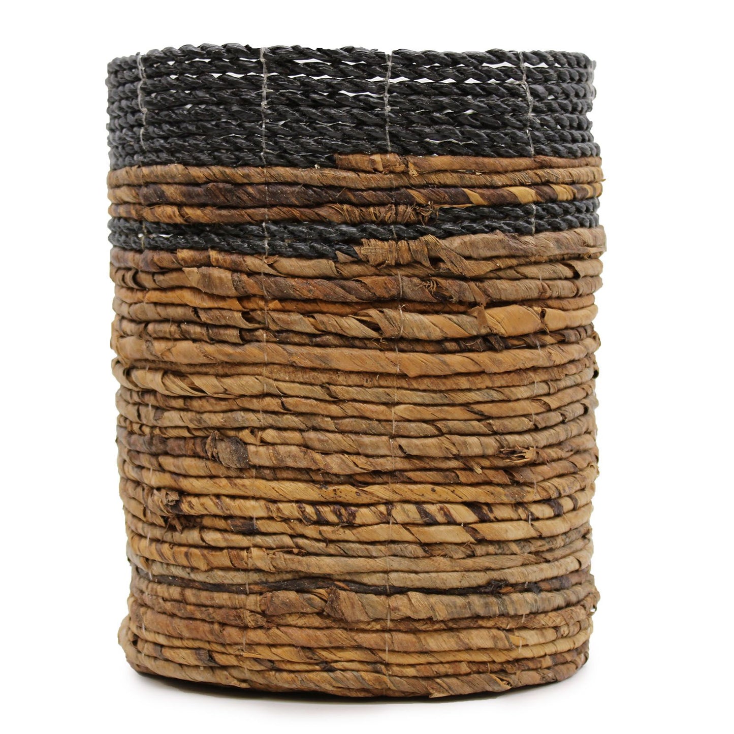 Bananenblatt-Set für stilvolle Ordnung – 2 Vasen & 2 Körbe