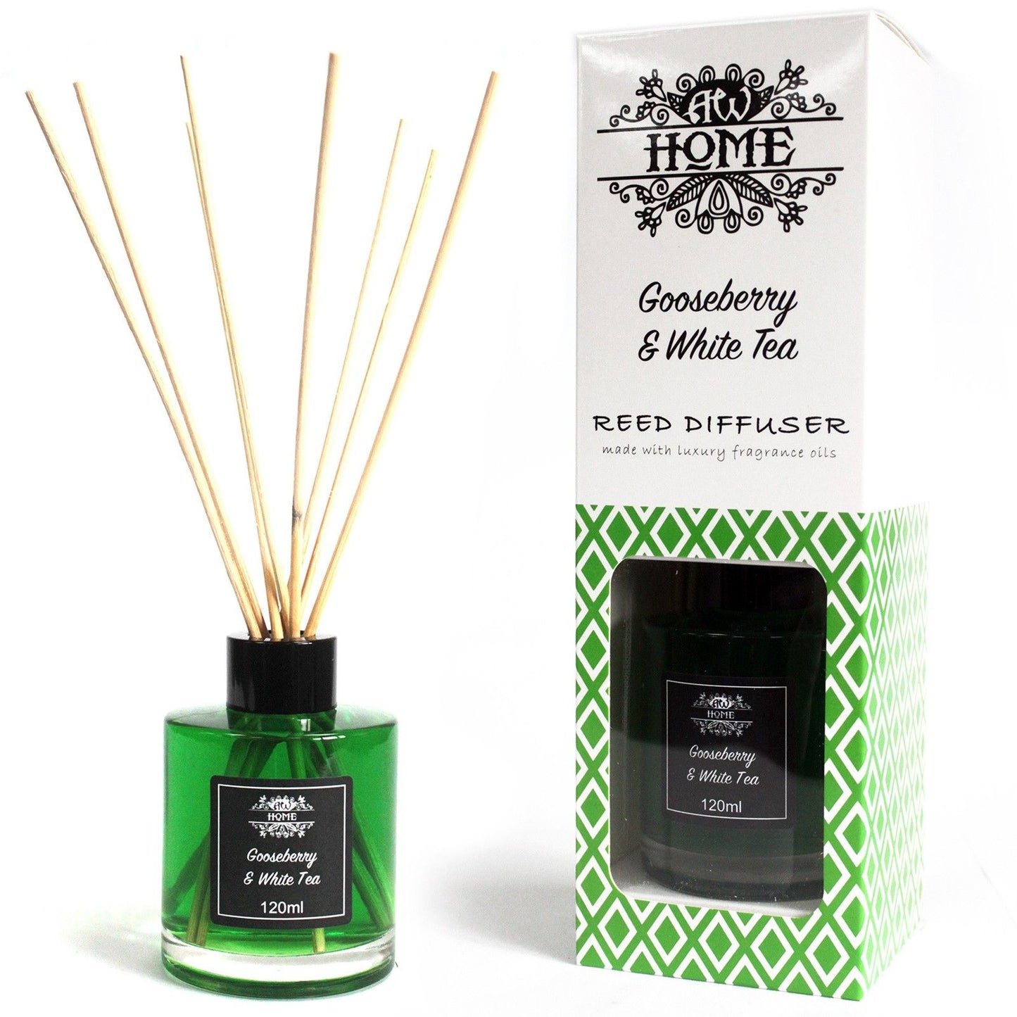 Duftstäbchen Diffusor mit Stachelbeere & Weißem Tee – 120 ml